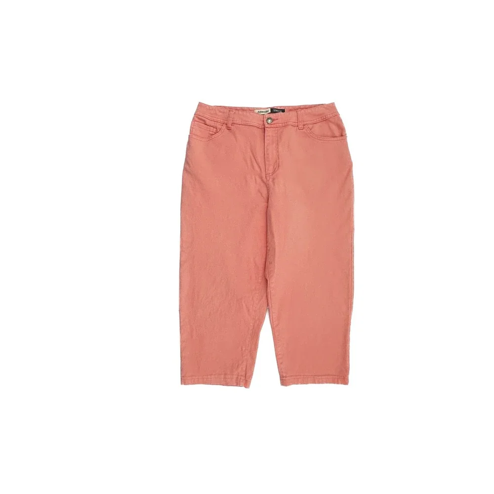 St. John's Bay Capri Women's size 10P Salmon Pink Denim‎ jeans